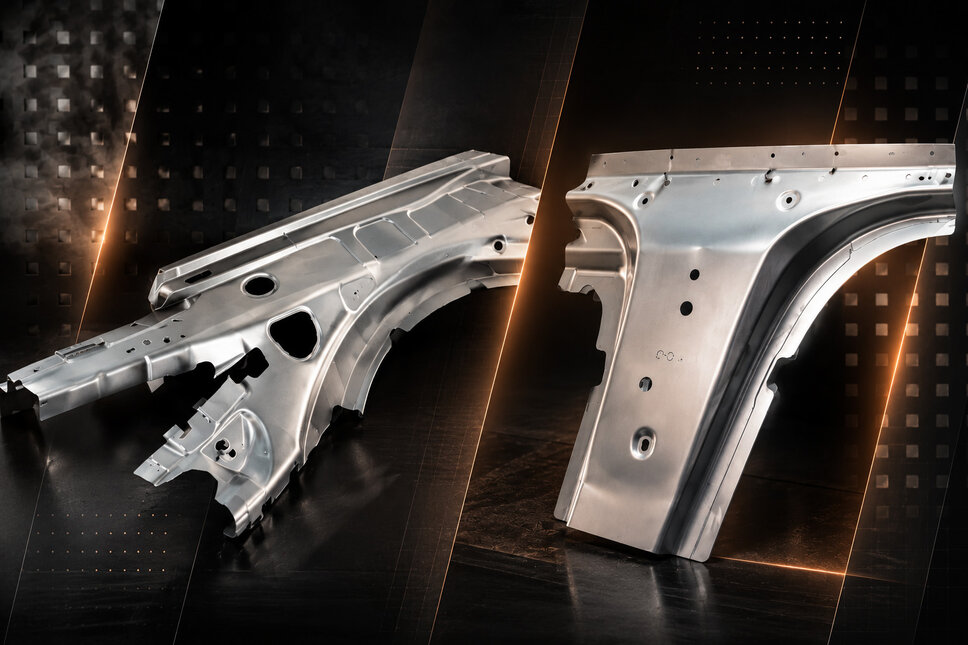 Formed aluminum components for automotive body and structural applications.